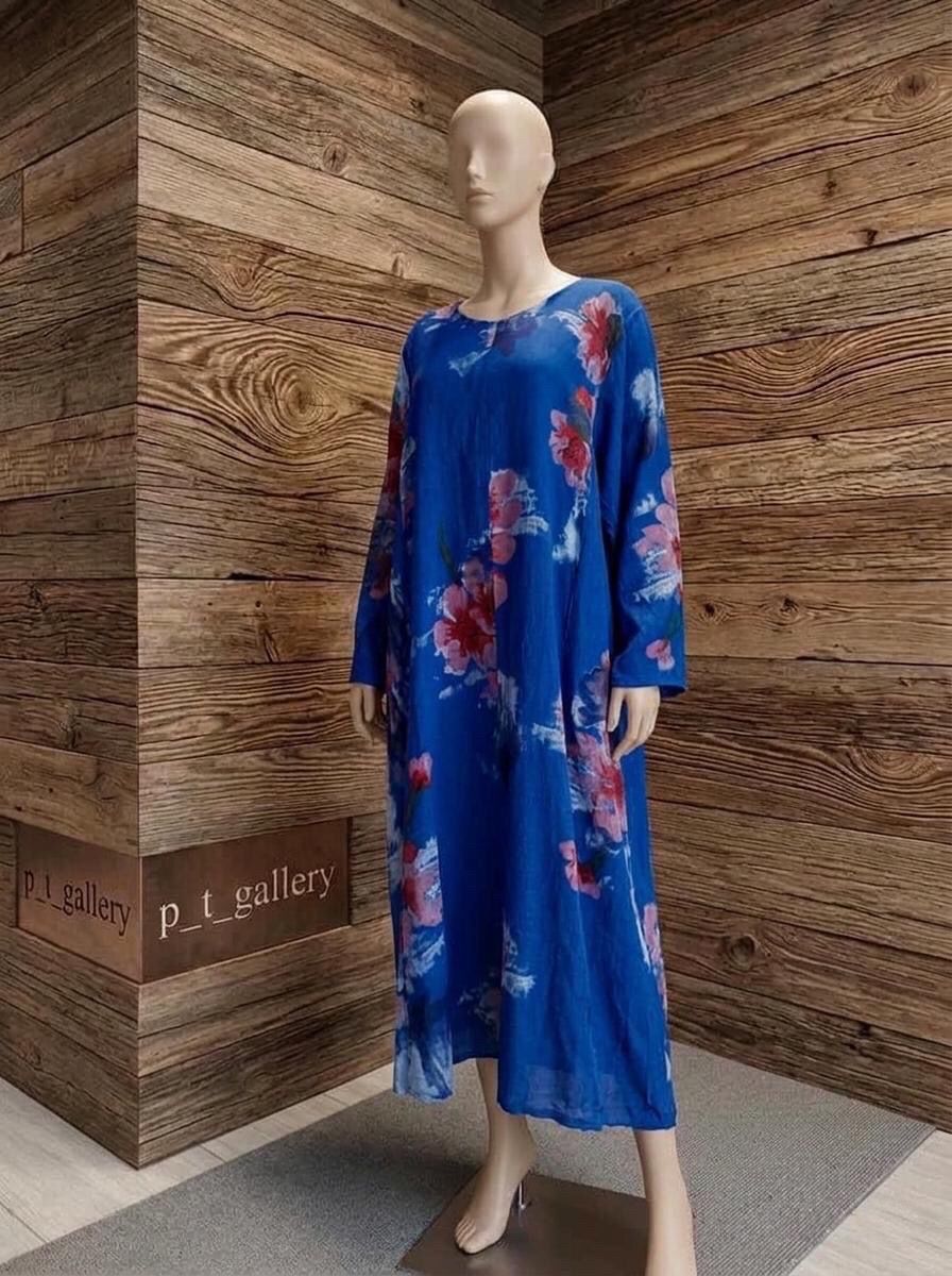 Floral Linen Summer Dress