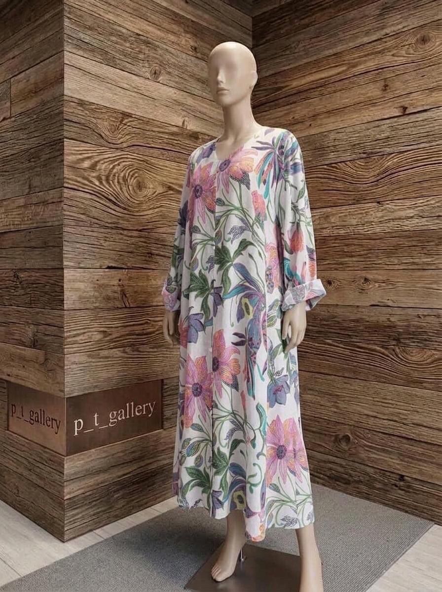 Floral Linen Summer Dress