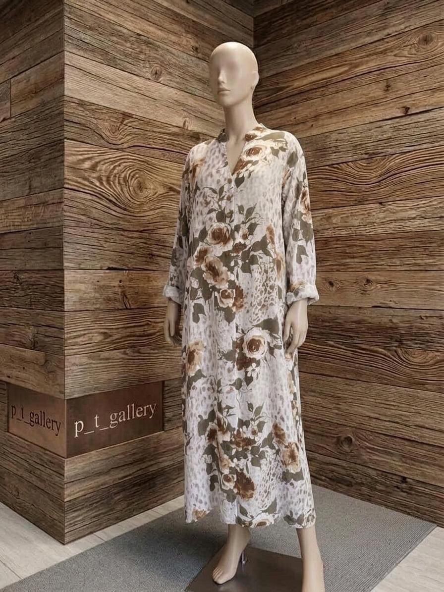 Floral Linen Summer Dress