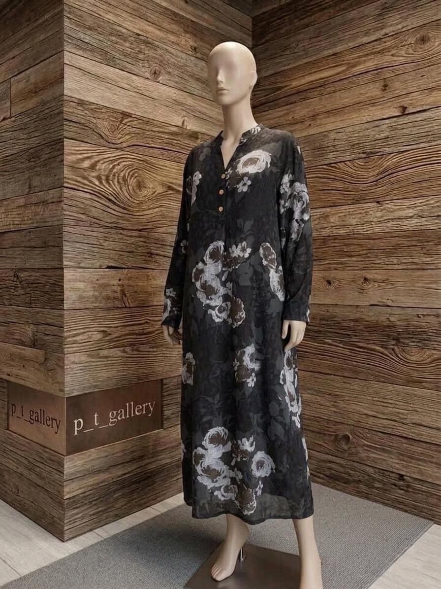 Floral Linen Summer Dress