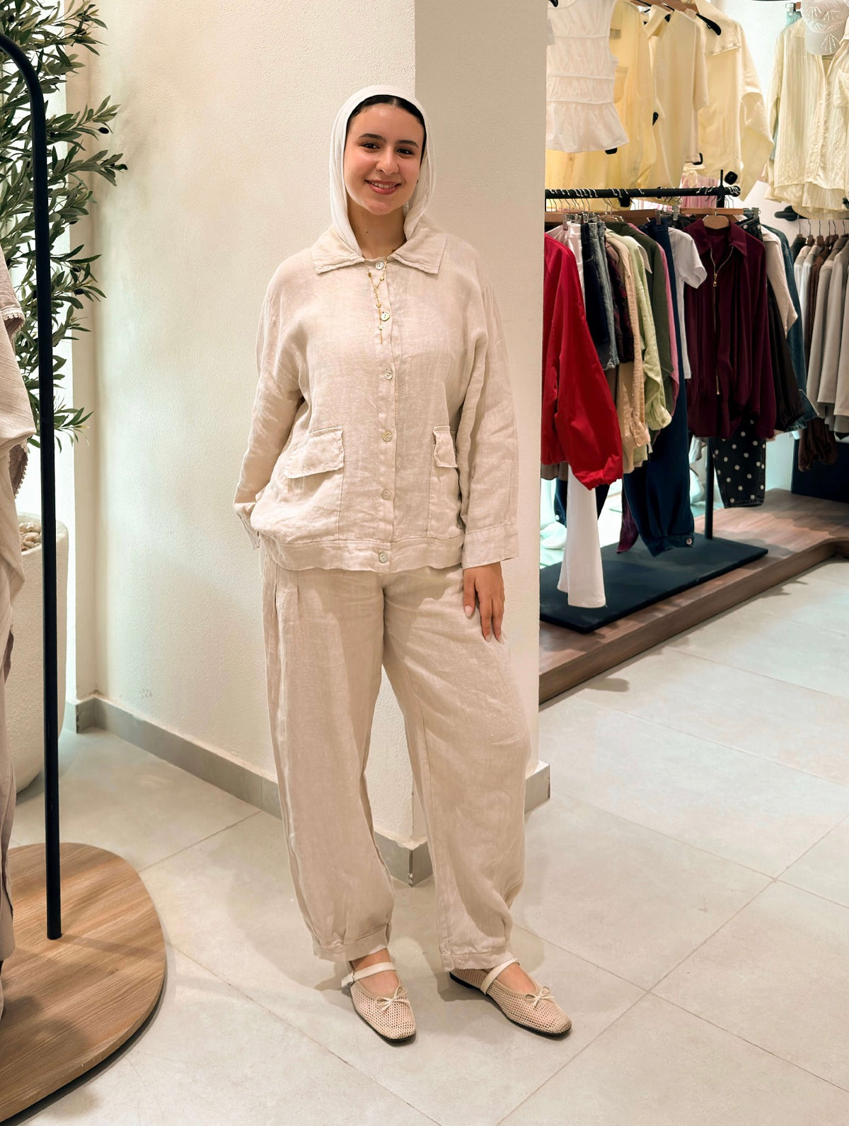 Jacket & Relaxed Pants Set (Made in italy)