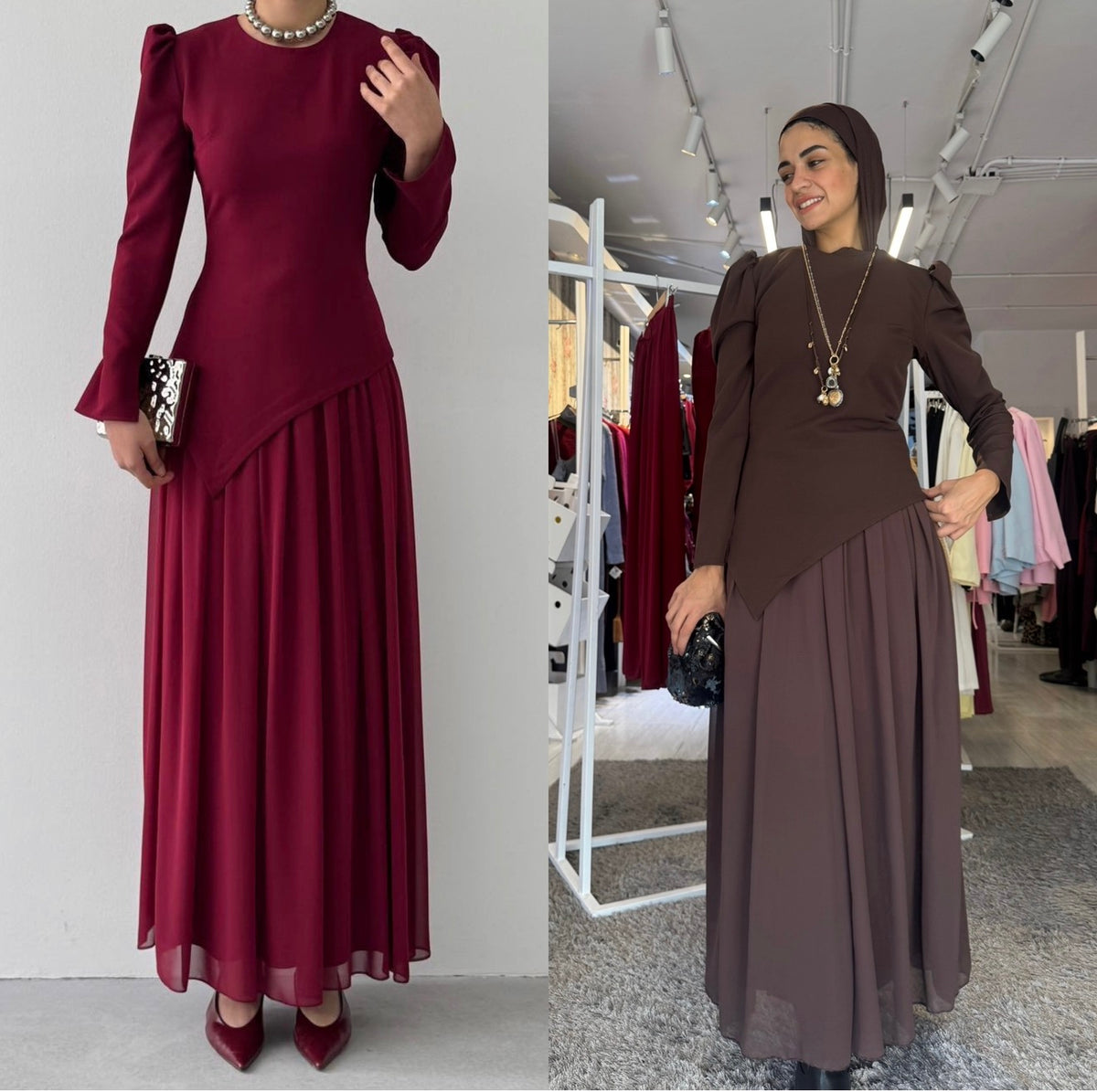 Turkish Draped Maxi Set