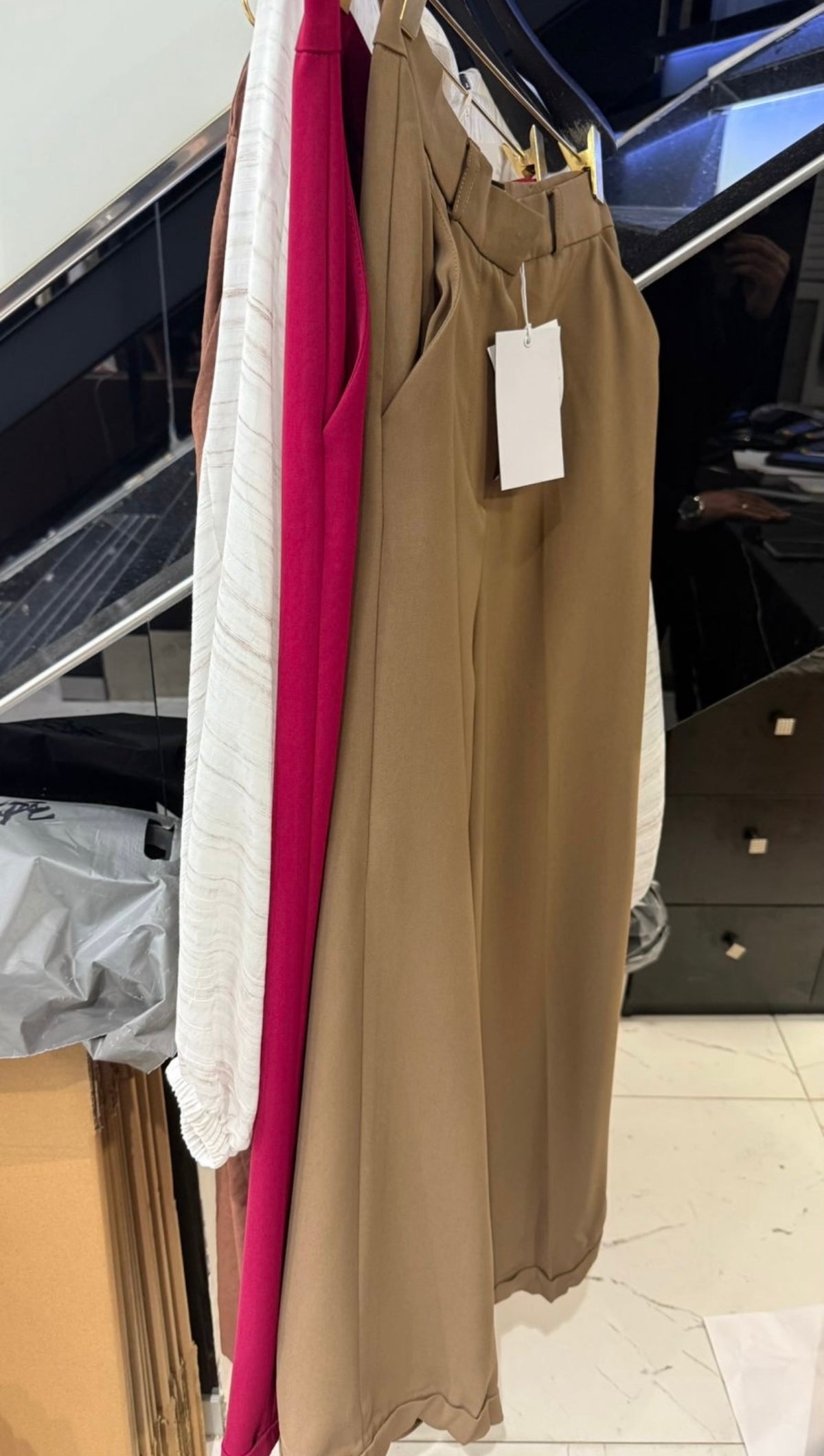 Chocolate Brown Wide-Leg Pants