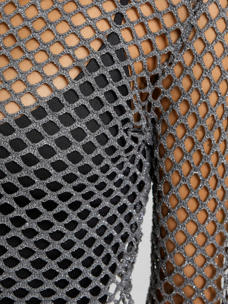 Mesh Knit Crop Top (Made in Turkey)