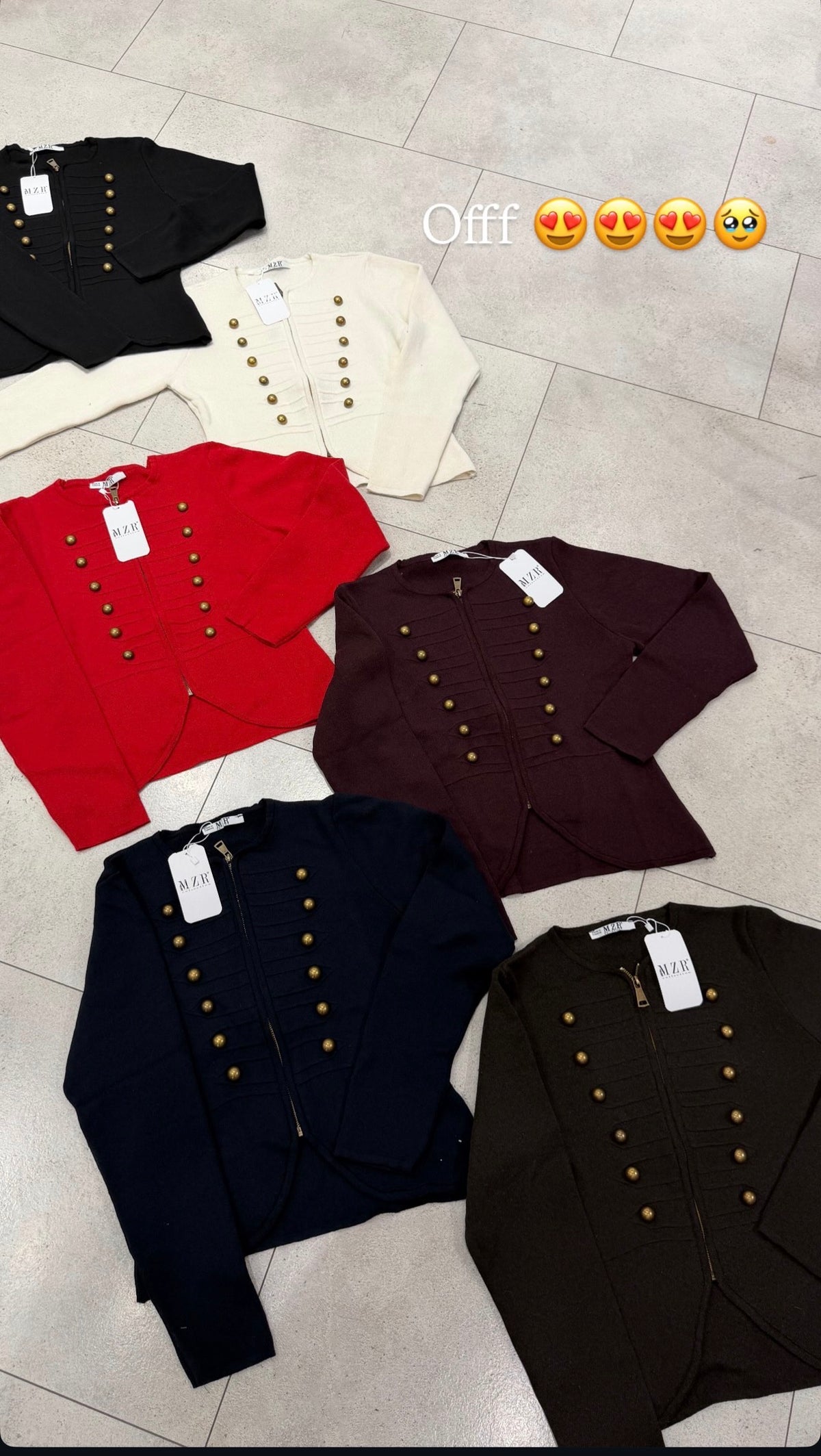 Military-Inspired Knit Jacket