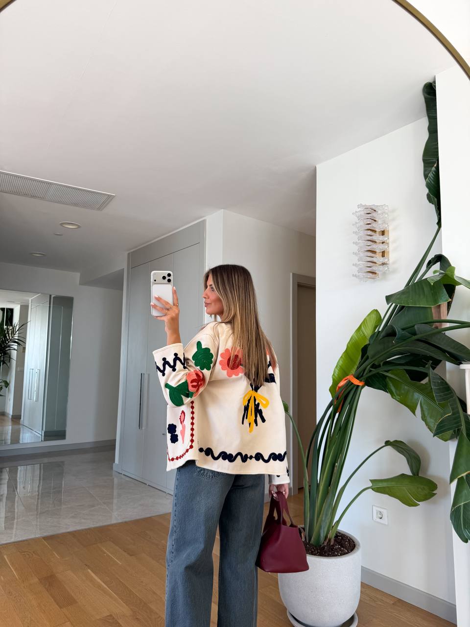 Floral Embroidered Cardiga