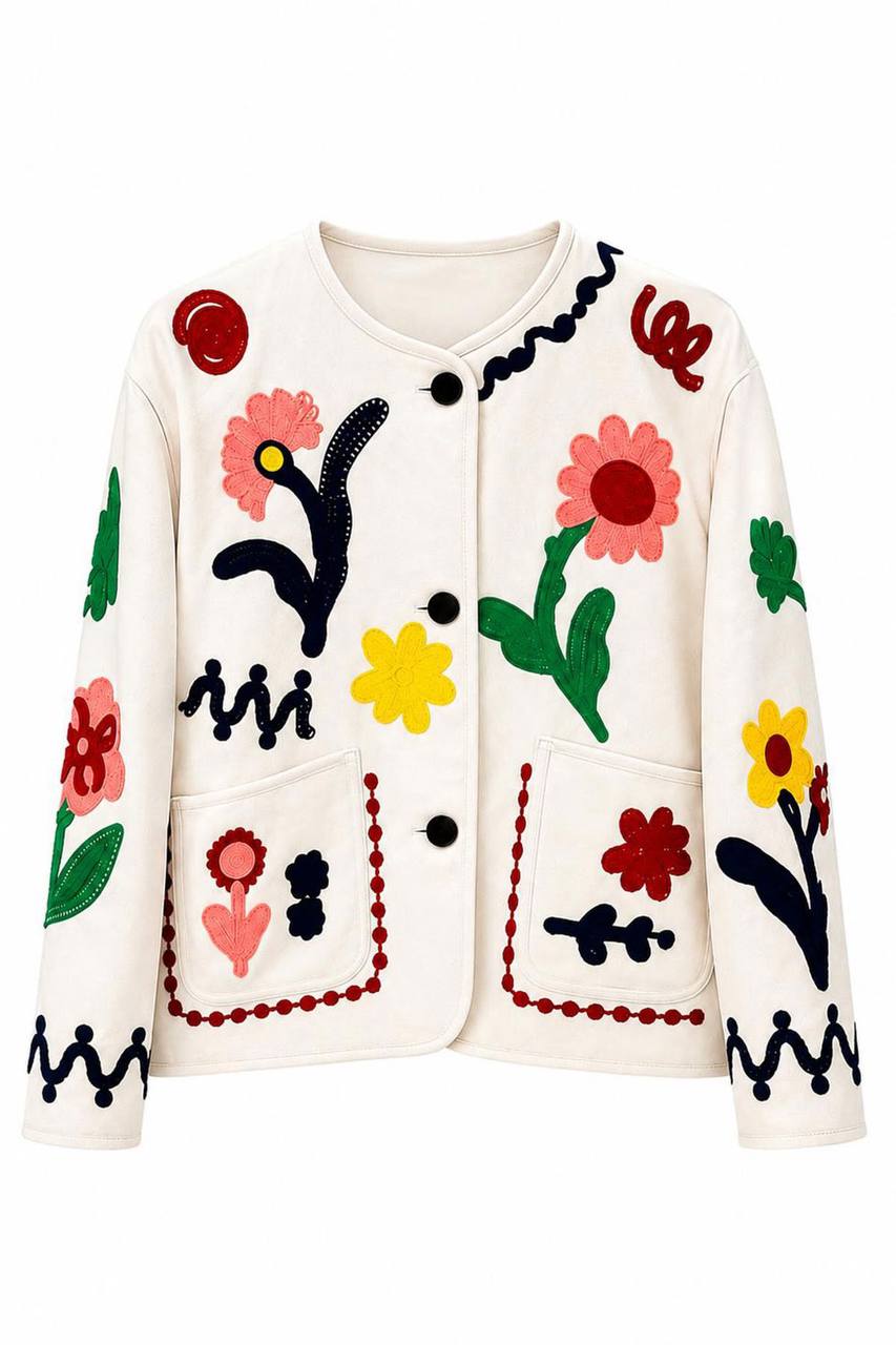 Floral Embroidered Cardiga