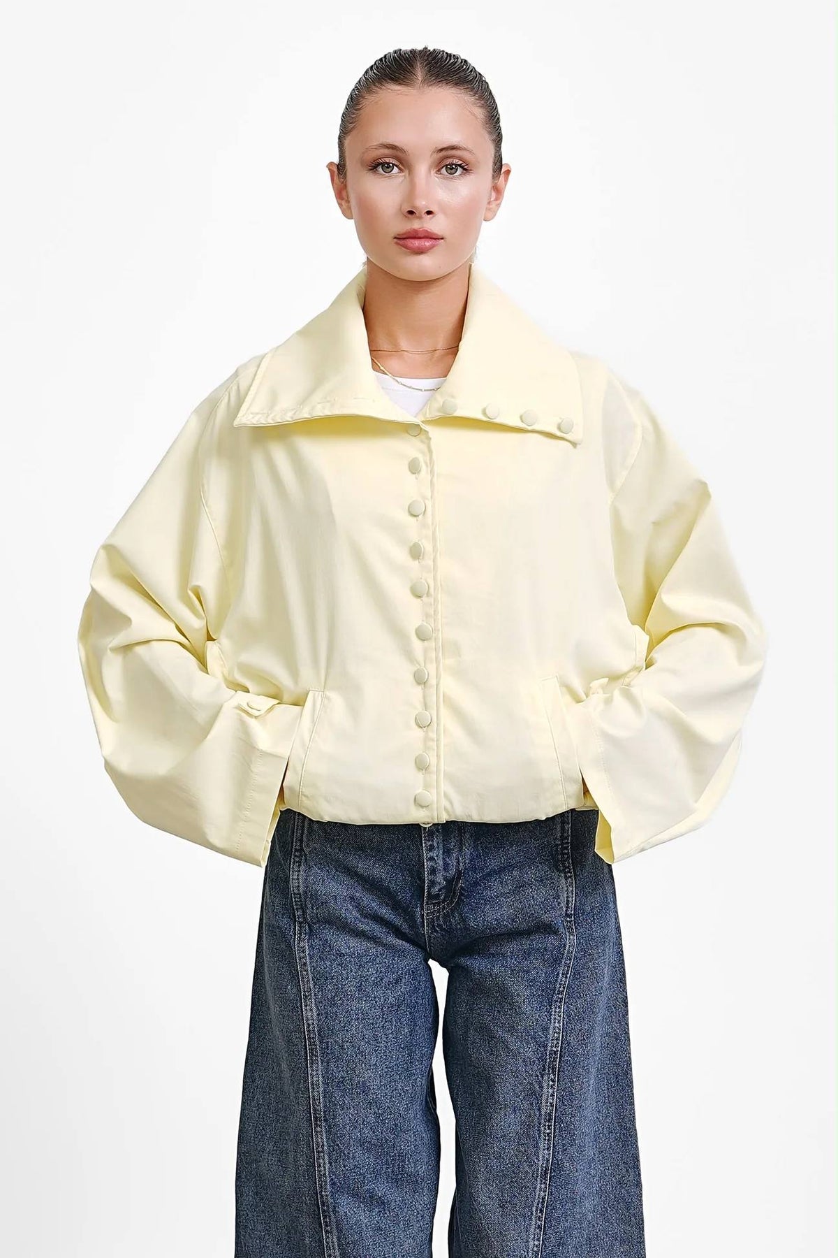 Yellow Oversized  Turkish Jacket