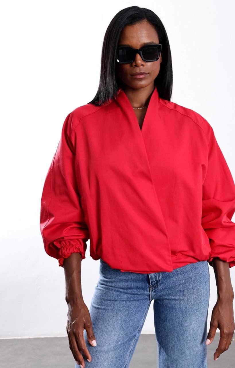 Red Oversized Jacket