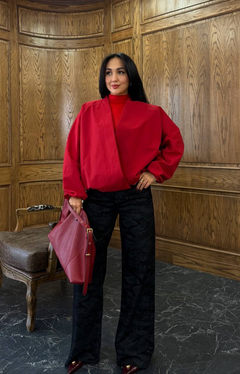 Red Oversized Jacket