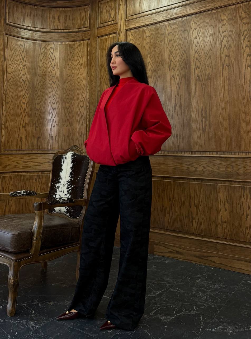 Red Oversized Jacket