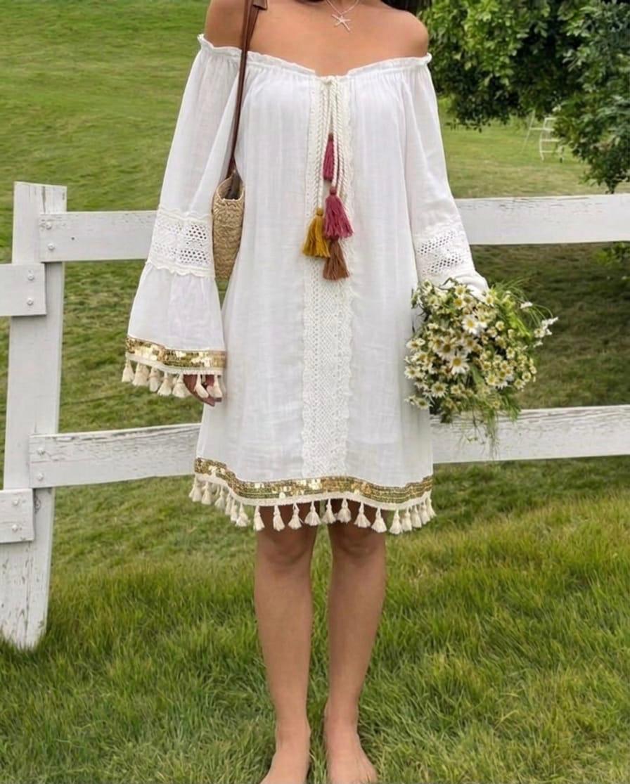 Boho Dress With Side Slits