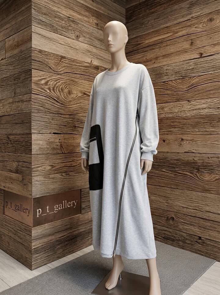 Melton Zip Dress